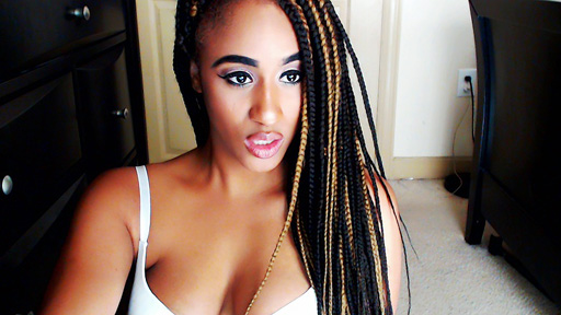  ParadisePussy is the sexy black camgirl, giving us a little taste of...
